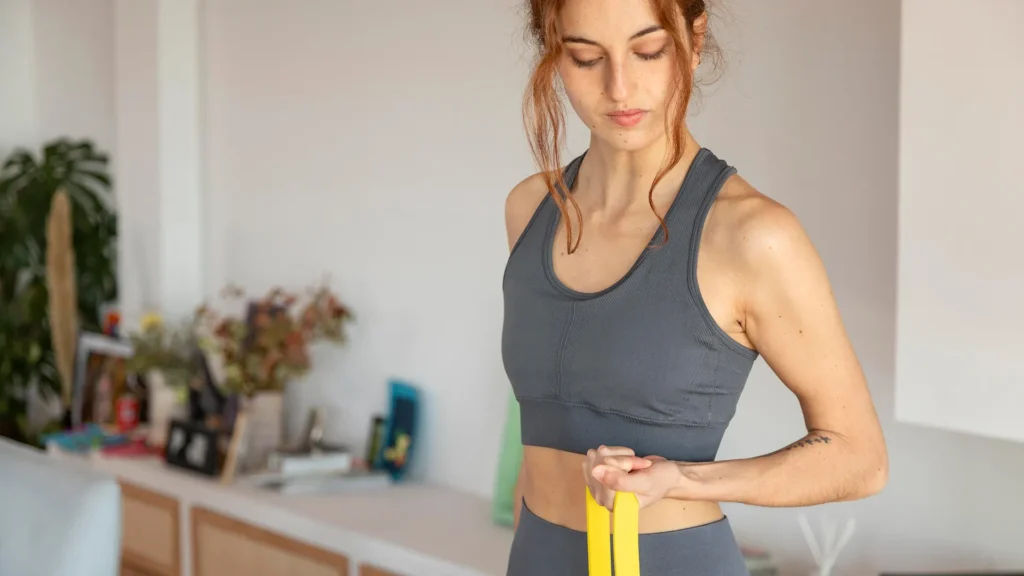 A training using a Gym Band